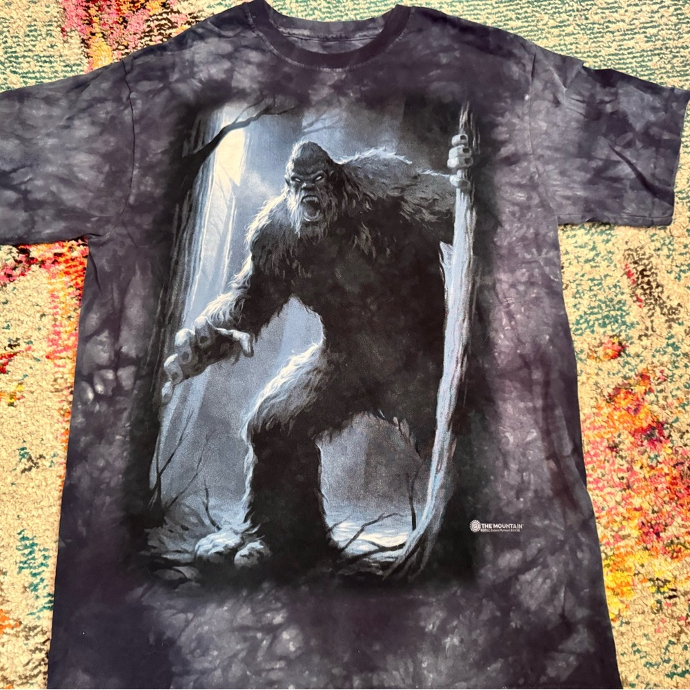 The Mountain Dark Tie-Dye Bigfoot T-Shirt